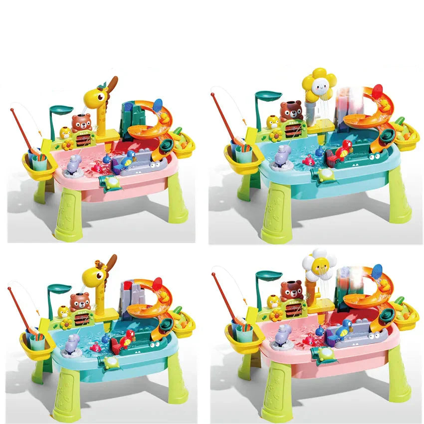 TinyFishers – Fisch-Wasserspielzeug-Set mit Angel, Wasserbecken und Figuren