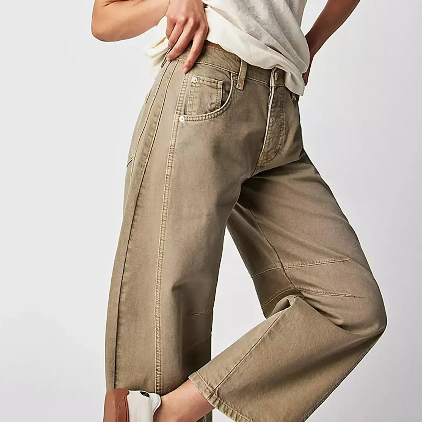 Jeans l mit weitem Bein für Damen