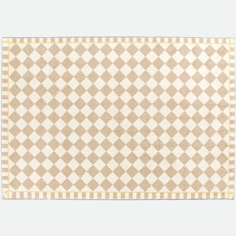 Teppich Aus Kaschmir Mit Schachbrettmuster | Luxuriös & Elegant Für Zuhause