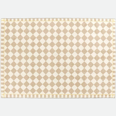 Teppich Aus Kaschmir Mit Schachbrettmuster | Luxuriös & Elegant Für Zuhause
