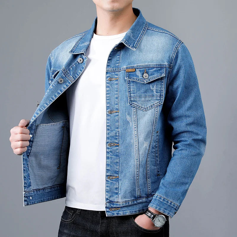 Billy Denim‑Jacke – Herren Langärmlige Jeansjacke