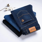 Baumwoll - Jeans mit geradem Schnitt für Herren