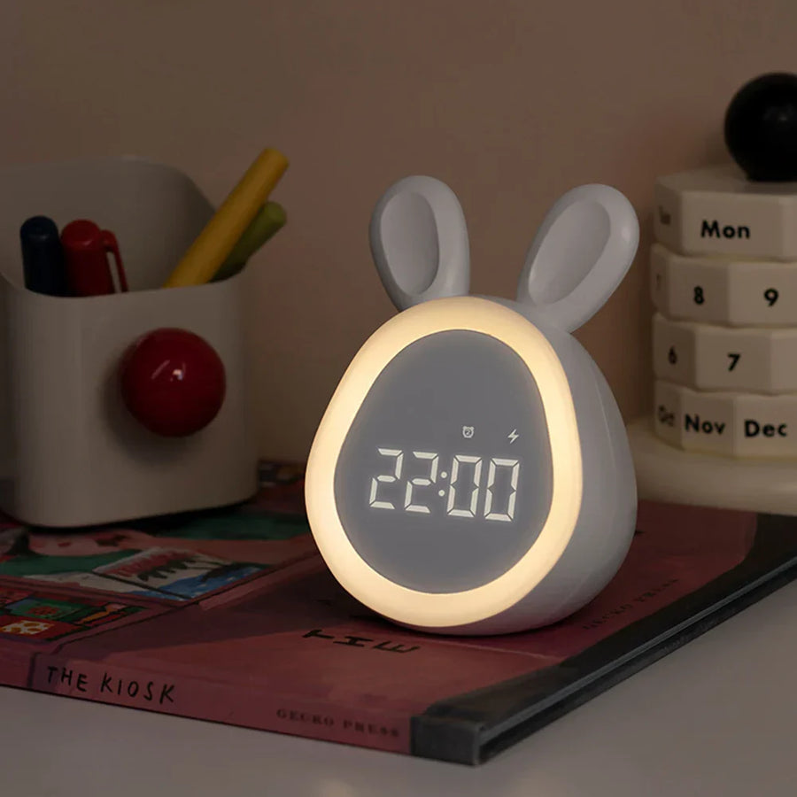 GlowBun - Multifunktionale Weckuhr mit einstellbarer Helligkeit und Lichtquelle