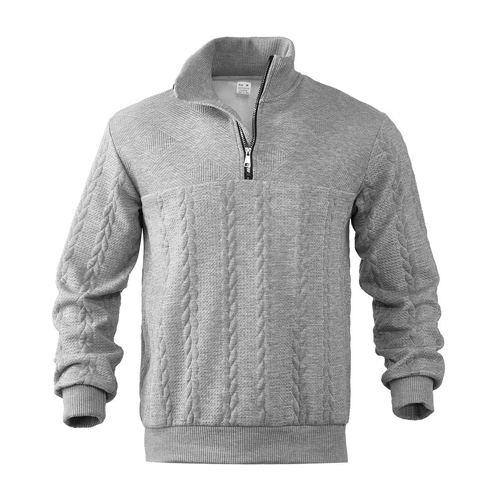 Camden Sweatshirt mit Viertel‑Reißverschluss – Herren Langarm‑Sweatshirt