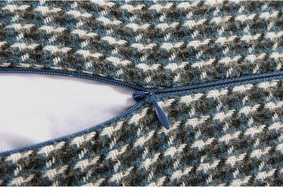 HeritaLuxe – Klassisches Hahnentrittmuster Kissenbezug | Zeitlose Eleganz Für Ihr Zuhause