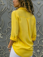 Damen Langarm Shirt | Leichtes Shirt in Regulärer Passform für Alltag und Freizeit | Klassisches Design | Schmid