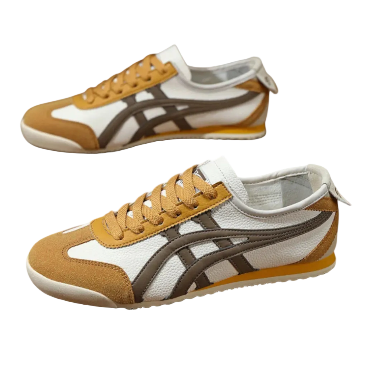 Herren Sneaker | Rundkappen Sneaker mit Schnürverschluss | Reguläre Passform aus Gummi für Alltag und Freizeit | Schmid