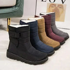 Damen Wasserbeständige Winterstiefel | Kunstfellfutter & PU-Außensohle | Stiefel mit Grip-Profil für Kalte Außentage | Schmid