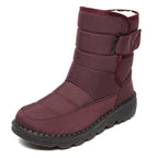 Damen Wasserbeständige Winterstiefel | Kunstfellfutter & PU-Außensohle | Stiefel mit Grip-Profil für Kalte Außentage | Schmid
