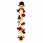 LED-Weihnachtshänger | Stoff- & Kunststoffkonstruktion mit Integrierter Beleuchtung | 50 cm Vertikale Dekoration für Türen & Wände | Schmid