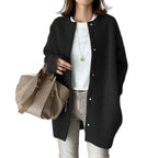 Damen - Cardigan Strickjacke mit Knopfleiste