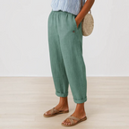 Damenhose | Weite Hose mit Seitentaschen | Reguläre Hose in Voller Länge | Schmid