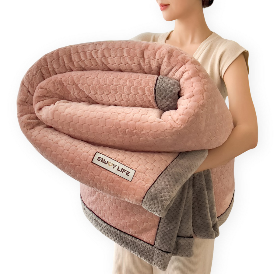 Plüsch‑Wohndecke aus Polyester – Verschiedene Größen