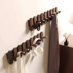 Walnussholz-Wandgarderobe – Garderobenständer mit Haken