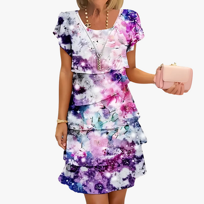 Elegantes | damen maxikleid mit blumenmuster