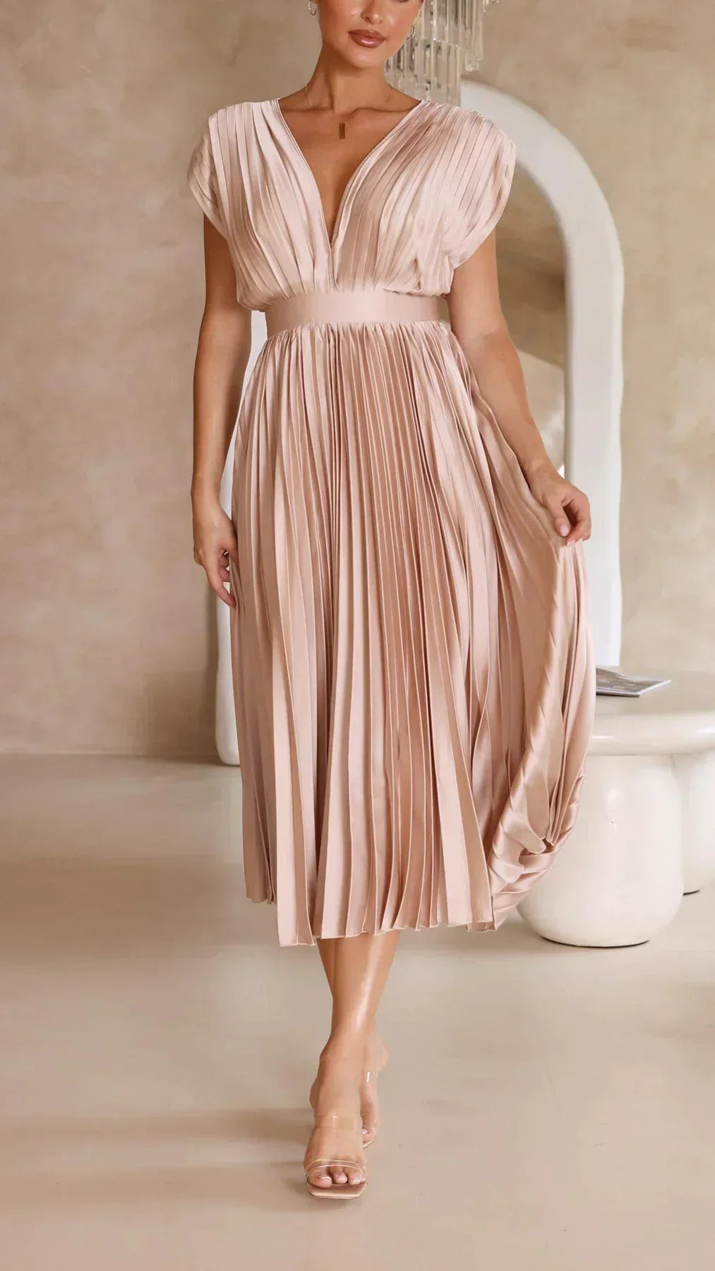 Alexandra | Elegantes Sexy Plissee-Kleid