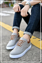 Herren - Canvas Sneaker mit Weißer Sohle