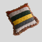 ColorRay | Gestreifter Strickkissen – Weicher & Moderner Stil