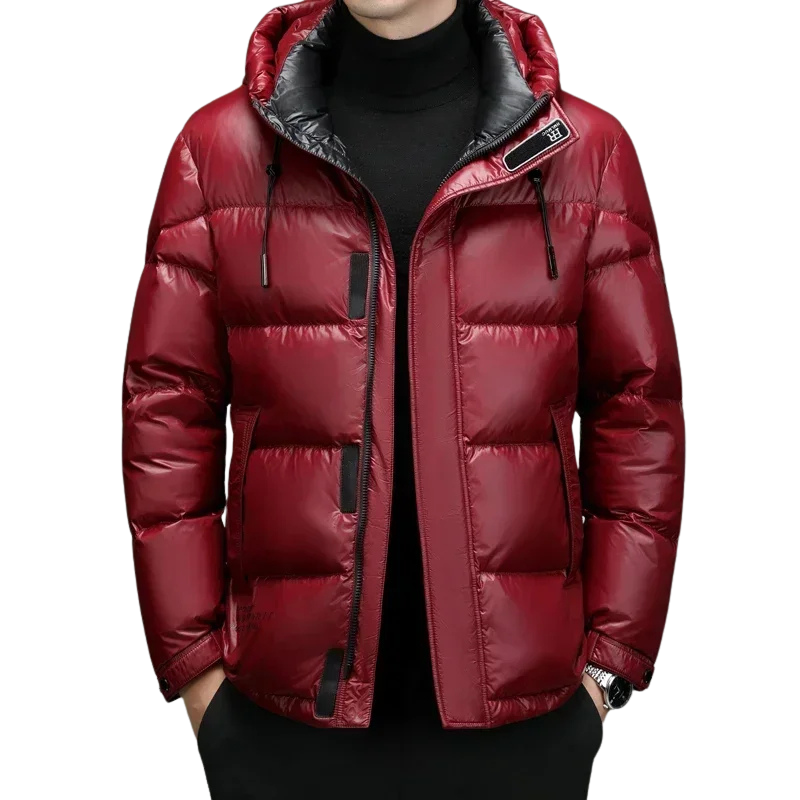 Winter Herren Daunenjacke | Mit Kapuze Und Langarm Für Wärme Und Komfort