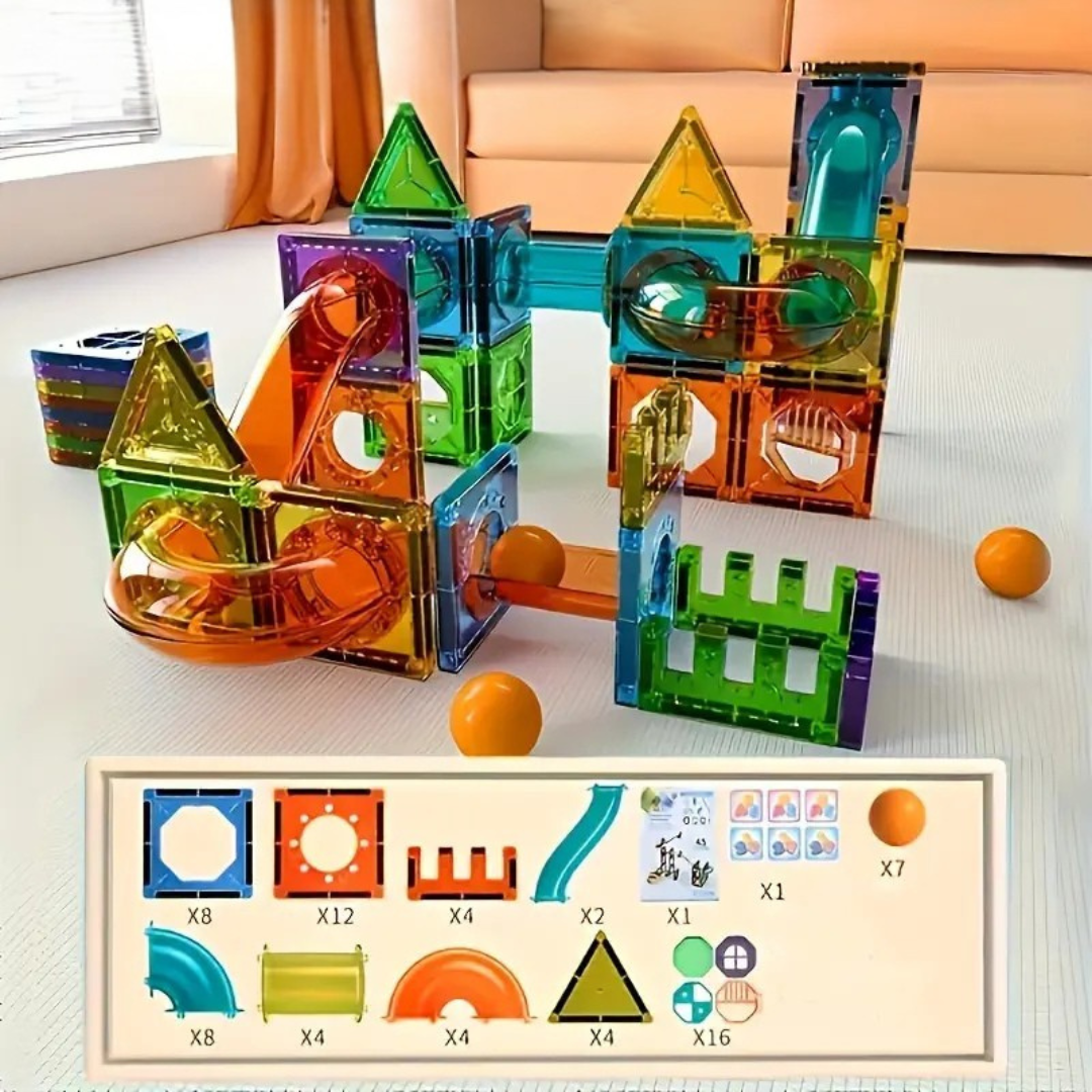 GlowTiles – Magnetisches leuchtendes Bauset 69-Teilig