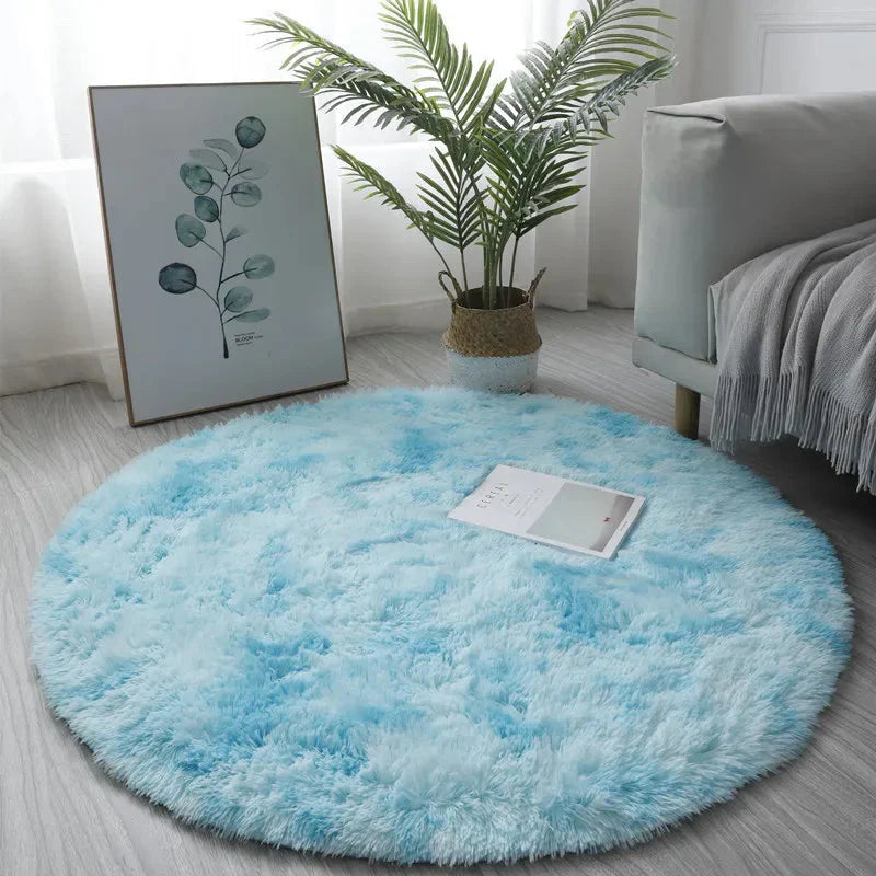 Plüsch Rundteppich | Flauschig & Komfortabel Für Zuhause