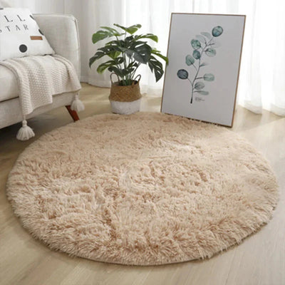 Plüsch Rundteppich | Flauschig & Komfortabel Für Zuhause