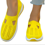 Damen Freizeitschuhe – Flach, Schnürung/Slip-on, Einfarbig