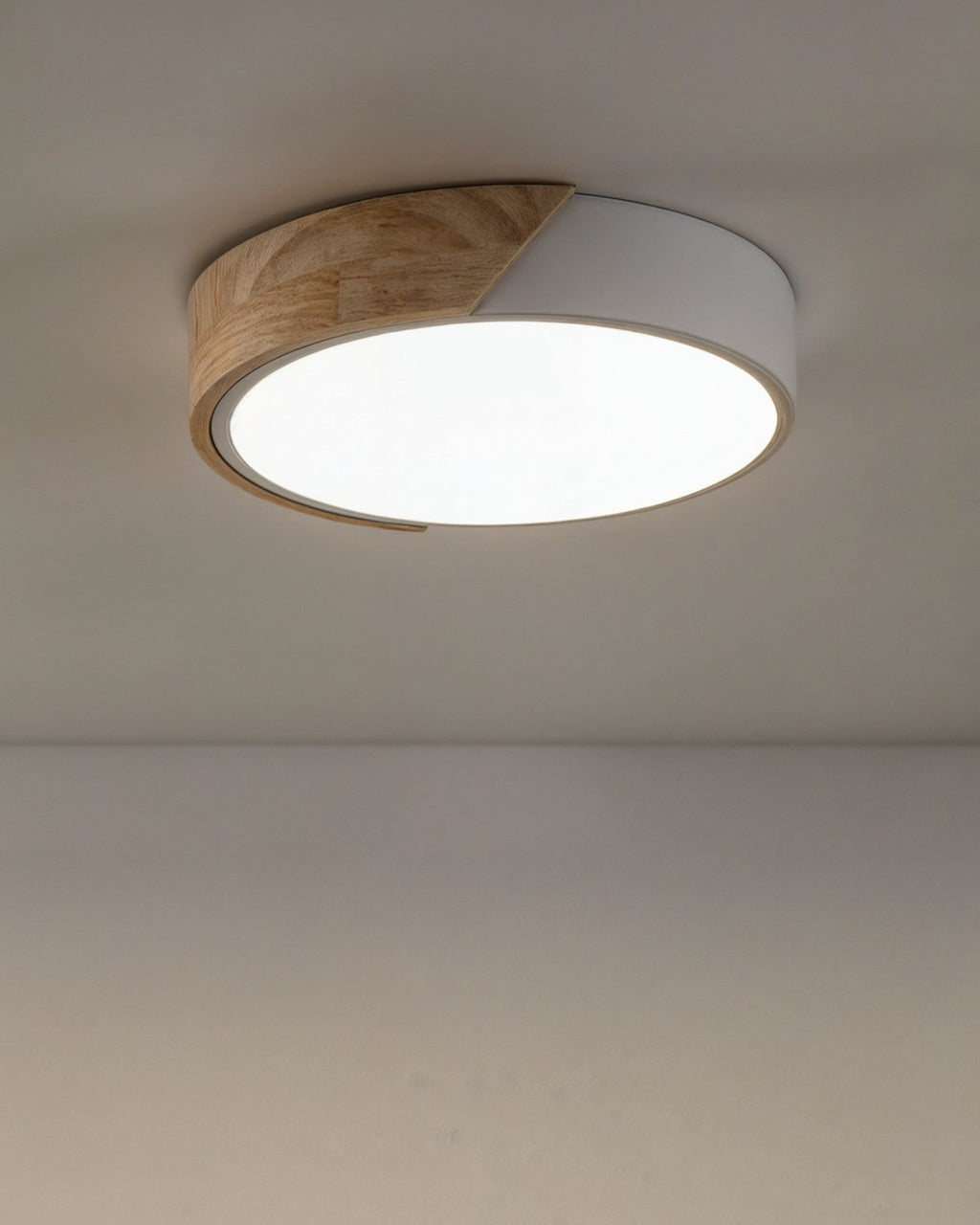Jan LED-Deckenleuchte – Holz und Eisen, CCT Einstellbar, Ø23–40 cm, 220–240V