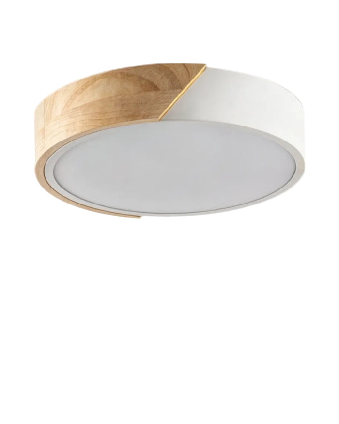 Jan LED-Deckenleuchte – Holz und Eisen, CCT Einstellbar, Ø23–40 cm, 220–240V