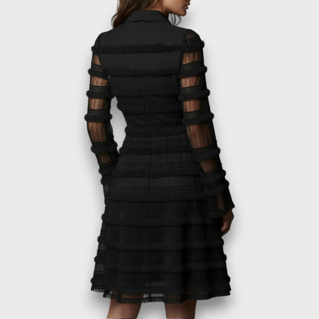 Parisa – Damen Midi Kleid mit Muster