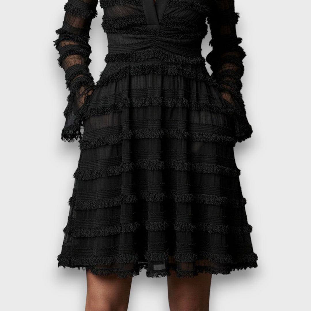 Parisa – Damen Midi Kleid mit Muster
