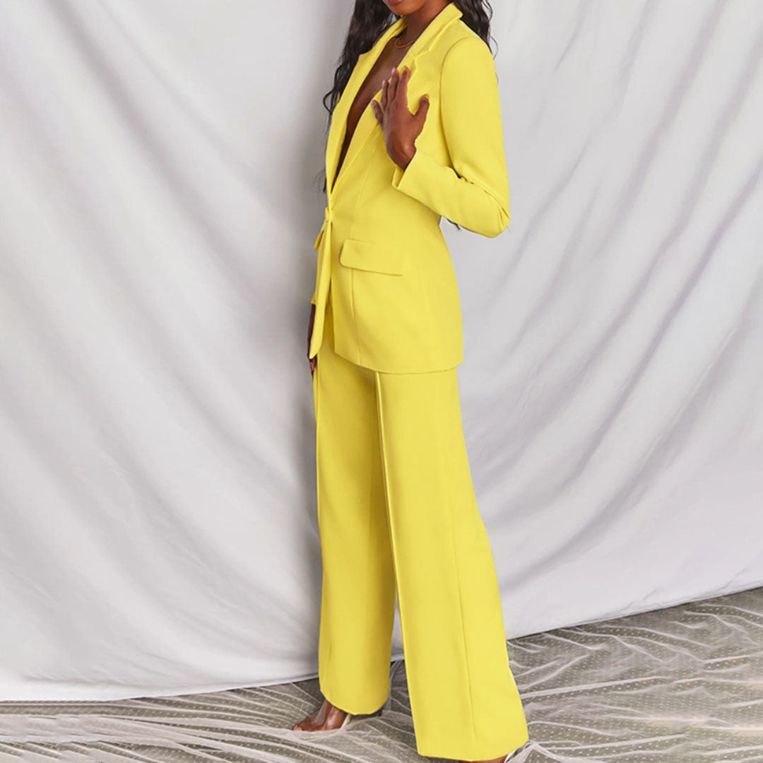 Eleganter l Blazer und Hosenset