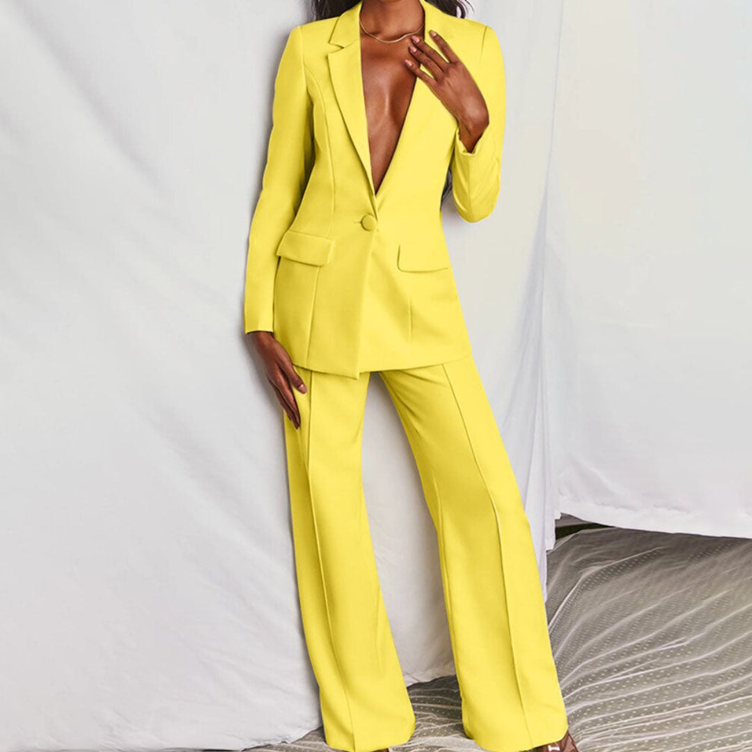 Eleganter l Blazer und Hosenset