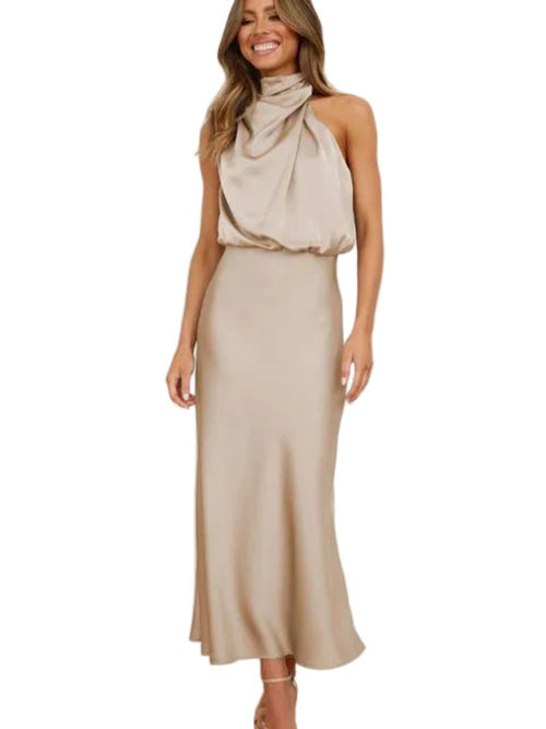 Benthe - Damen Midikleid mit Gürtel
