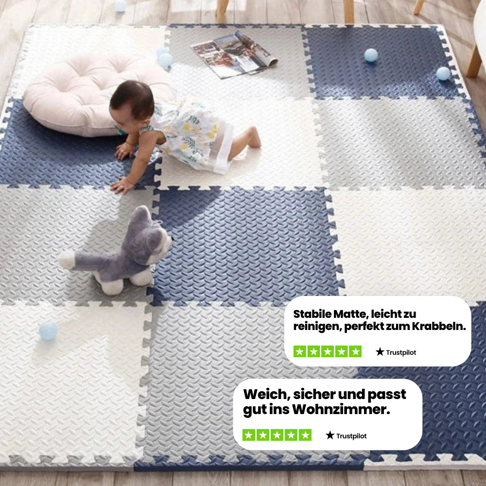 Cushioplay baby mat | weiche & sichere spielmatte für babys & kleinkinder