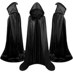 Kapuzenumhang Polyester Baumwolle | Bodenlanger Kostümumhang | Integrierte Kapuze für Halloween, Cosplay & Themenpartys | Schmid