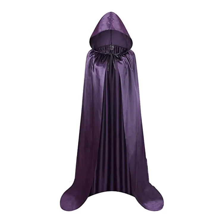Kapuzenumhang Polyester Baumwolle | Bodenlanger Kostümumhang | Integrierte Kapuze für Halloween, Cosplay & Themenpartys | Schmid