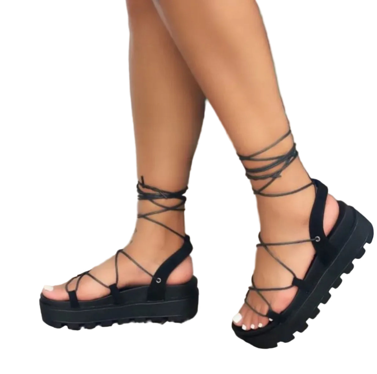 Julia - Sandalen Gladiator Sandalen mit Schnürdesign