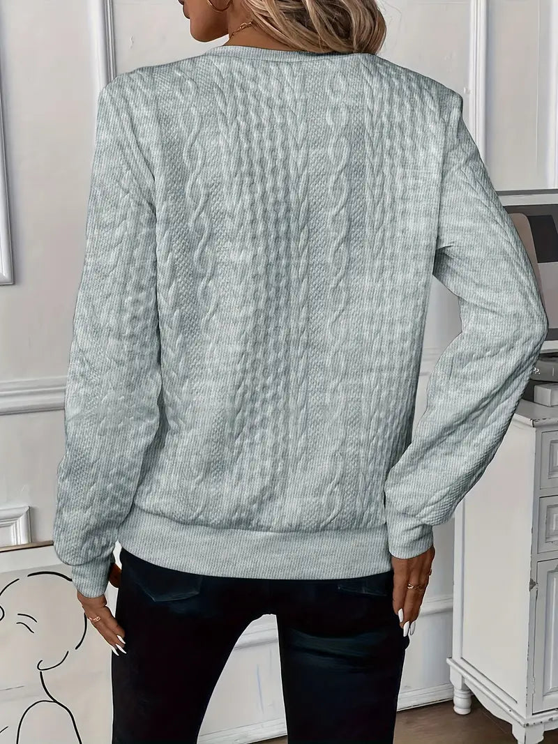 Amy - Sweater mit Reißverschluss und Stehkragen
