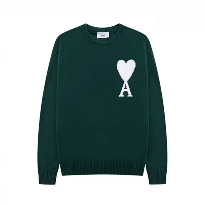 Aria Lockere Passform Pullover – Strickpullover Mit Herz- Und Buchstabenprint