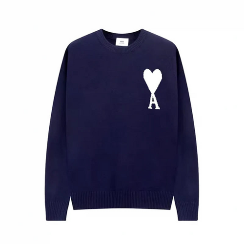 Aria Lockere Passform Pullover – Strickpullover Mit Herz- Und Buchstabenprint