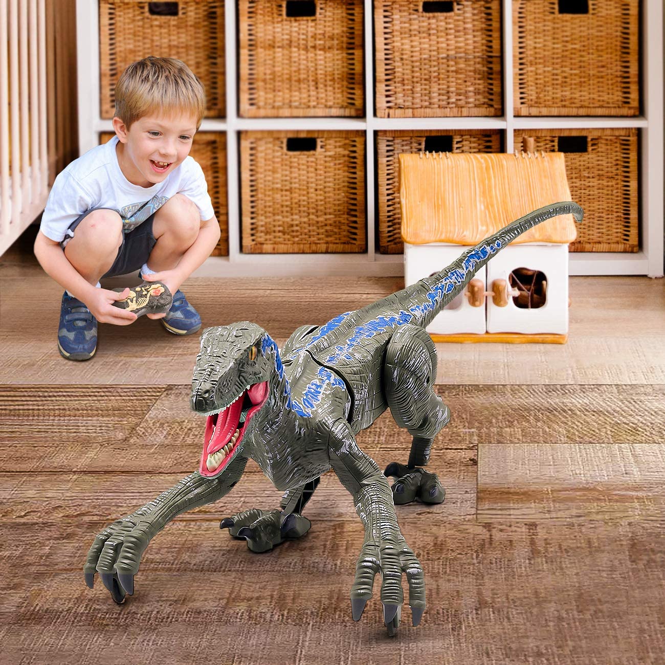 Dinorex | interaktiver dinosaurier mit sound & licht für abenteuerliches spiel