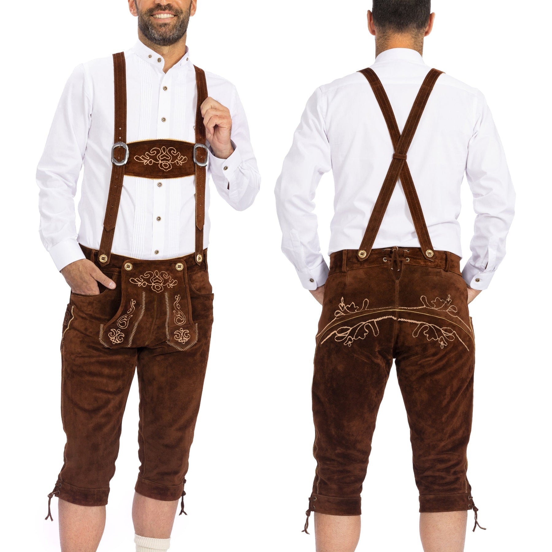 Herren Bayerisches Trachten Set mit Shorts | Traditionelles Oktoberfest Outfit für Feste und Kulturveranstaltungen | Schmid