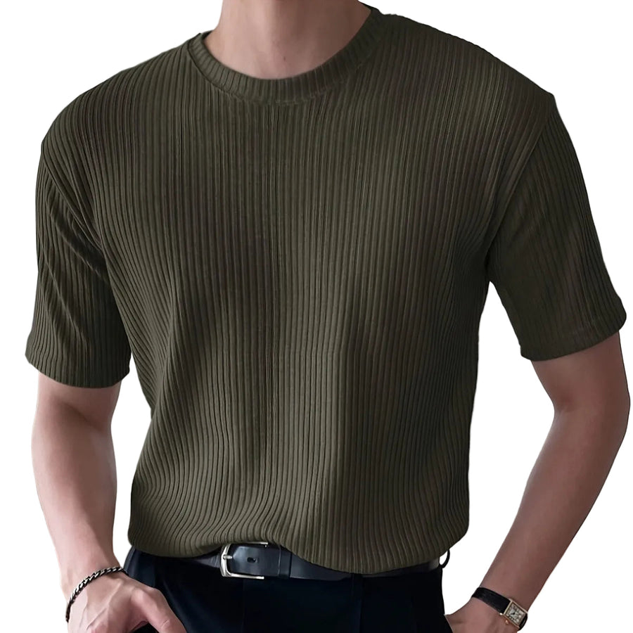 Milano - Herren T-Shirt Grünes Kurzarm T-Shirt