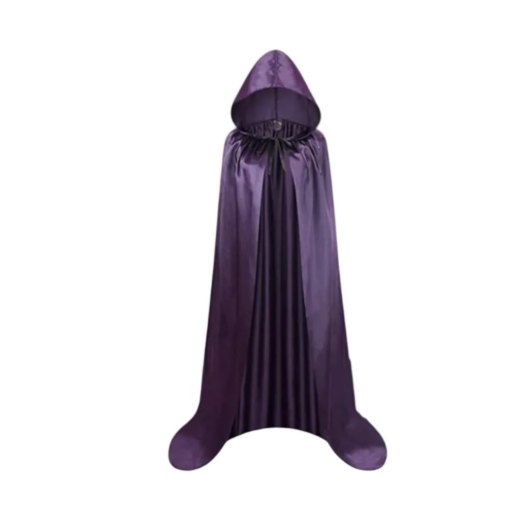 Kapuzenumhang Polyester Baumwolle | Bodenlanger Kostümumhang | Integrierte Kapuze für Halloween, Cosplay & Themenpartys | Schmid