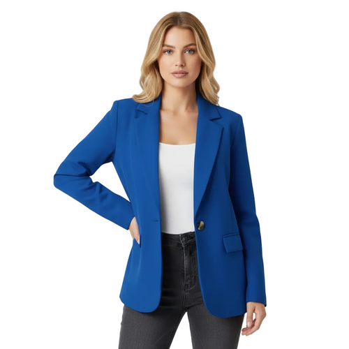 Blazer – Figurnära kavaj med knappdetalj