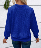 Amy - Sweater mit Reißverschluss und Stehkragen