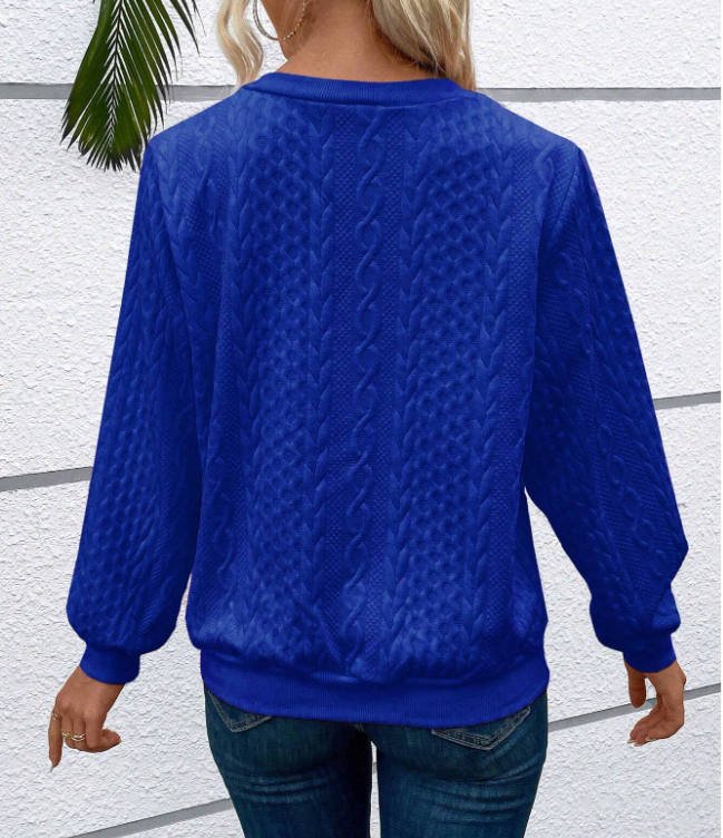 Amy - Sweater mit Reißverschluss und Stehkragen