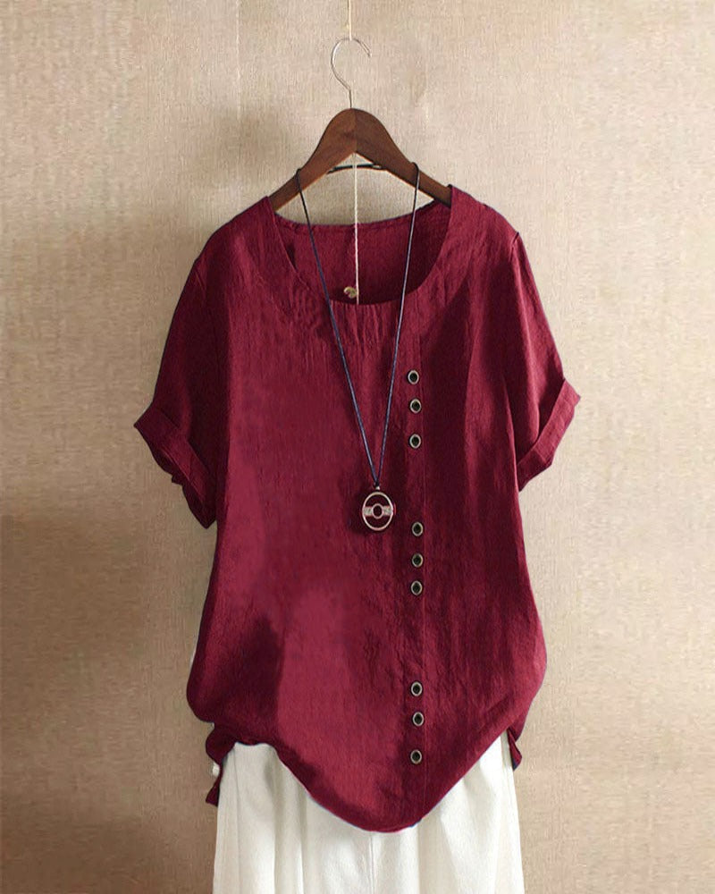 Damen l Kurzarm-Bluse