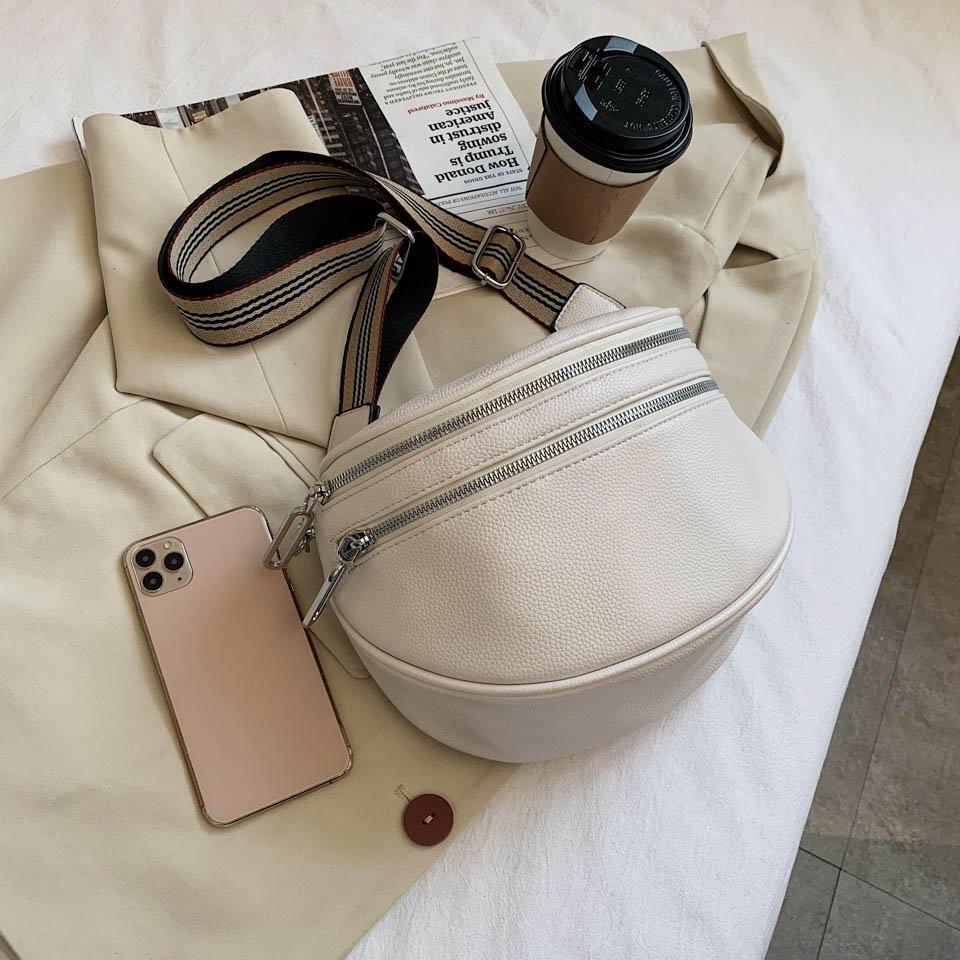 Damen Schultertasche | Verstellbarer Riemen & Mehrere Fächer | Handfreie Tasche für Alltag, Reisen & Festivals | Schmid
